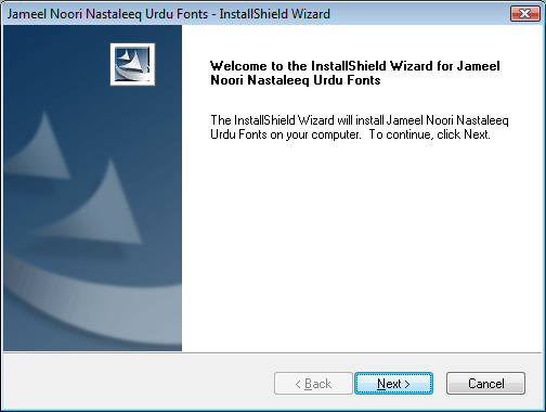 Font Installer Popup